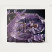 Fantasy Garden Jewel Amethyst Fee Achtergrond Wandkleed (Voorkant (horizontaal))