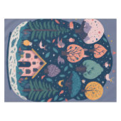 Fantasy garen bos vogels, en bomen tafelkleed (Voorkant (Horizontaal))