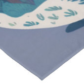 Fantasy garen bos vogels, en bomen tafelkleed (Gekanteld)