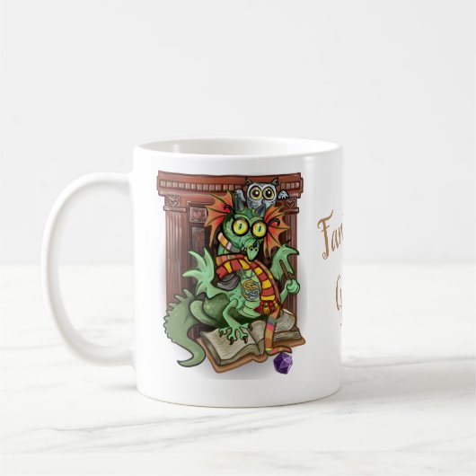 Fantasy Geek. Fan Dragon Koffiemok (Links)