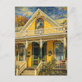 Fantasy Geel Victoriaans Briefkaart