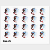 Fantasy Geisha Ronde Sticker (Vel)