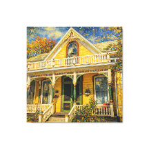 Fantasy Gele Victoriaanse Huis