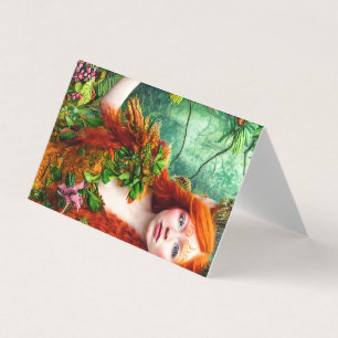 Fantasy Ginger Mannen Fairy Graphic Visitekaartje