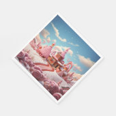 Fantasy Gingerbread Huis met Snoepjes 1 Papier Servet (Hoek)