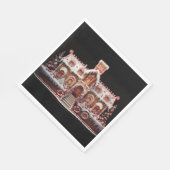 Fantasy Gingerbread Huis met Snoepjes 2 Servet (Hoek)