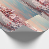 Fantasy Gingerbread Huis met Snoepjes 4 Cadeaupapier (Hoek)