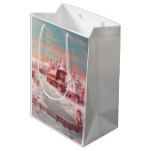 Fantasy Gingerbread Huis met Snoepjes 4 Medium Cadeauzakje (Achterkant Gekanteld)