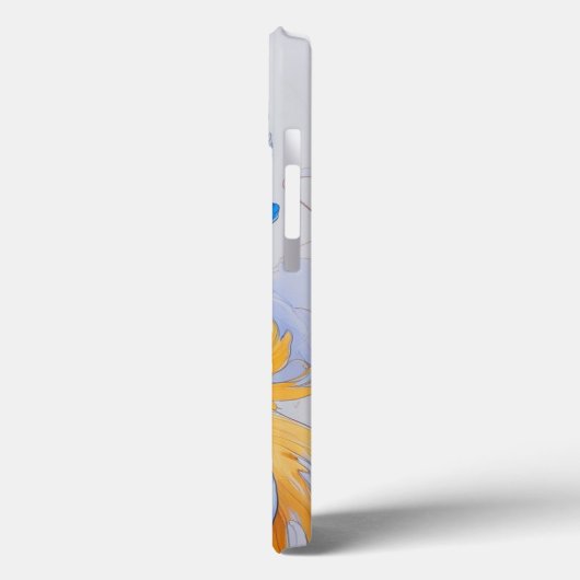 Fantasy Girl & Blue Dragon iPhone Case (Achterkant / Links)