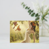 Fantasy Girl Briefkaart (Staand voorkant)