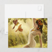 Fantasy Girl Briefkaart (Voorkant / Achterkant)