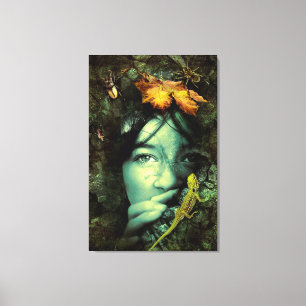 Fantasy Girl Canvas Afdruk