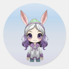 Fantasy Girl met Bunny Ears Stickers