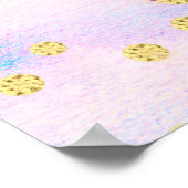 Fantasy Girls Paars Dragon Baby shower Welkom Poster (Hoek)