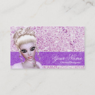 Fantasy Girly Blonde Diamond Girl Visitekaartje