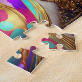 Fantasy Glam Woman Pop Art Jigzaag Puzzle Legpuzzel (Zijkant)
