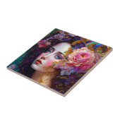 Fantasy Glam Woman Pop Art Keramische Tegel Tegeltje (Zijkant)