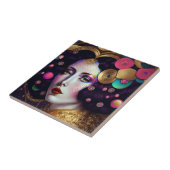 Fantasy Glam Woman Pop Art Keramische Tegel Tegeltje (Zijkant)