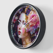 Fantasy Glam Woman Pop Art-klok (Hoek)