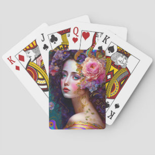 Fantasy Glam Woman Pop Art-speelkaarten Pokerkaarten