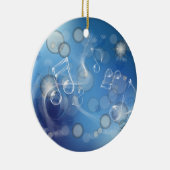 Fantasy Glass Muzieknoten Keramisch Ornament (Rechts)