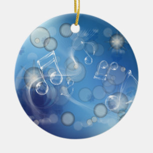 Fantasy Glass Muzieknoten Keramisch Ornament