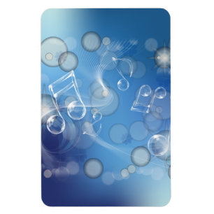Fantasy Glass Muzieknoten Magneet