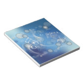 Fantasy Glass Muzieknoten Notitieblok (Schuin)