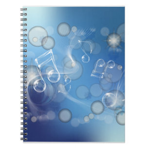 Fantasy Glass Muzieknoten Notitieboek