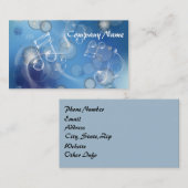 Fantasy Glass Muzieknoten Visitekaartje (Voorkant / Achterkant)