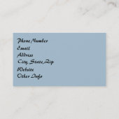 Fantasy Glass Muzieknoten Visitekaartje (Achterkant)