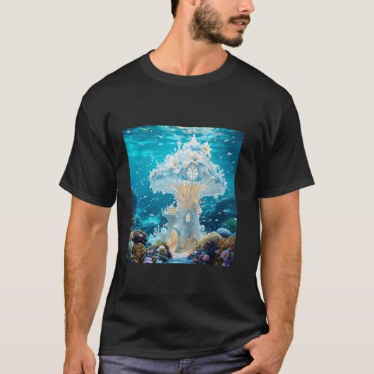 Fantasy Glass Toadstool House T-shirt (Voorkant)