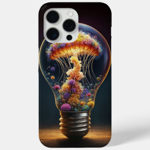 Fantasy glazen bol aquatische lichtgevende creativ iPhone 15 pro max hoesje