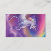 Fantasy Glitter Rainbow Unicorn Cosmic Clouds Visitekaartje (Voorkant)