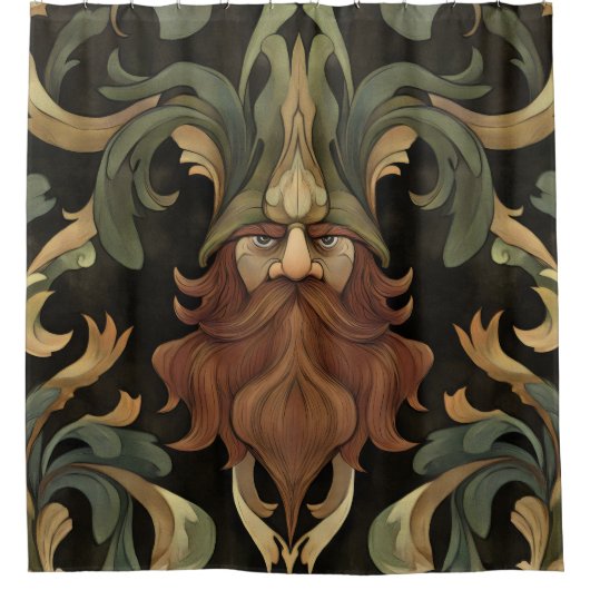  Fantasy Gnome Douchegordijn (Voorkant)