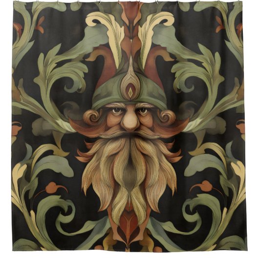  Fantasy Gnome Douchegordijn (Voorkant)