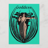 Fantasy Goddess Briefkaart (Voorkant)