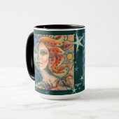 Fantasy Goddess Mok met Moon Sun en Stars (Voorkant links)