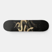 Fantasy Gold en Black Mystical Snakes Persoonlijk Skateboard (Horizontaal)
