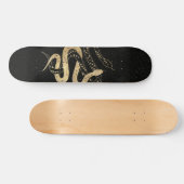 Fantasy Gold en Black Mystical Snakes Persoonlijk Skateboard (Horizontaal)