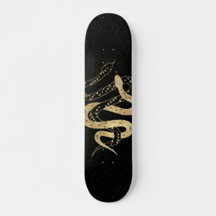 Fantasy Gold en Black Mystical Snakes Persoonlijk Skateboard