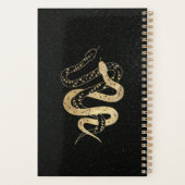 Fantasy Gold en Black Mystical Snakes Planner (Achterkant)