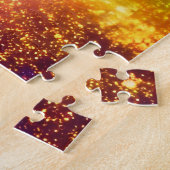 Fantasy Golden Glitter Explosie in de ruimte Legpuzzel (Zijkant)