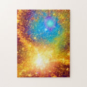 Fantasy Golden Glitter Explosie in de ruimte Legpuzzel (Verticaal)