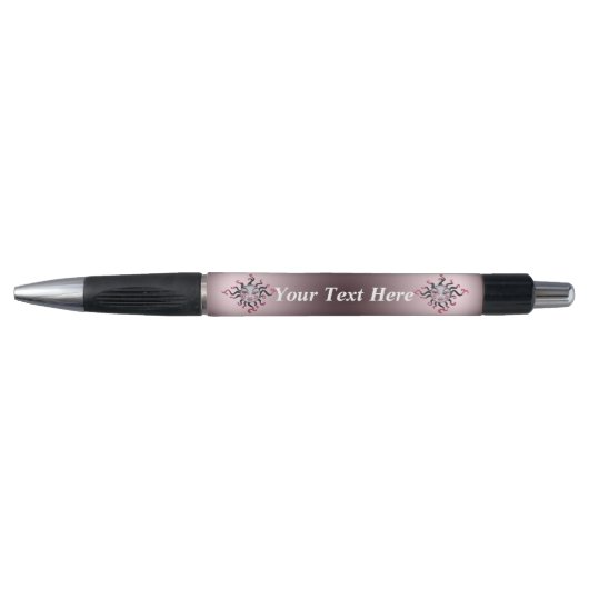 Fantasy Gothic Black Pink Sun Goddess Face Pen (Voorkant)