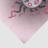 Fantasy Gothic Black Pink Sun Goddess Face Tissuepapier (Detail)