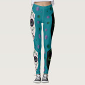 Fantasy Gothic Gezicht Unieke Legging Mode (Voorkant)