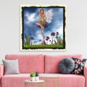 Fantasy Gothic Toadstool Faerie 2 Canvas Afdruk (Insitu (Woonkamer))