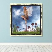 Fantasy Gothic Toadstool Faerie 2 Canvas Afdruk (Insitu (Houten vloer))