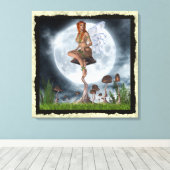 Fantasy Gothic Toadstool Faerie 3 Canvas Afdruk (Insitu (Houten vloer))